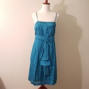Esley teal cocktail dress